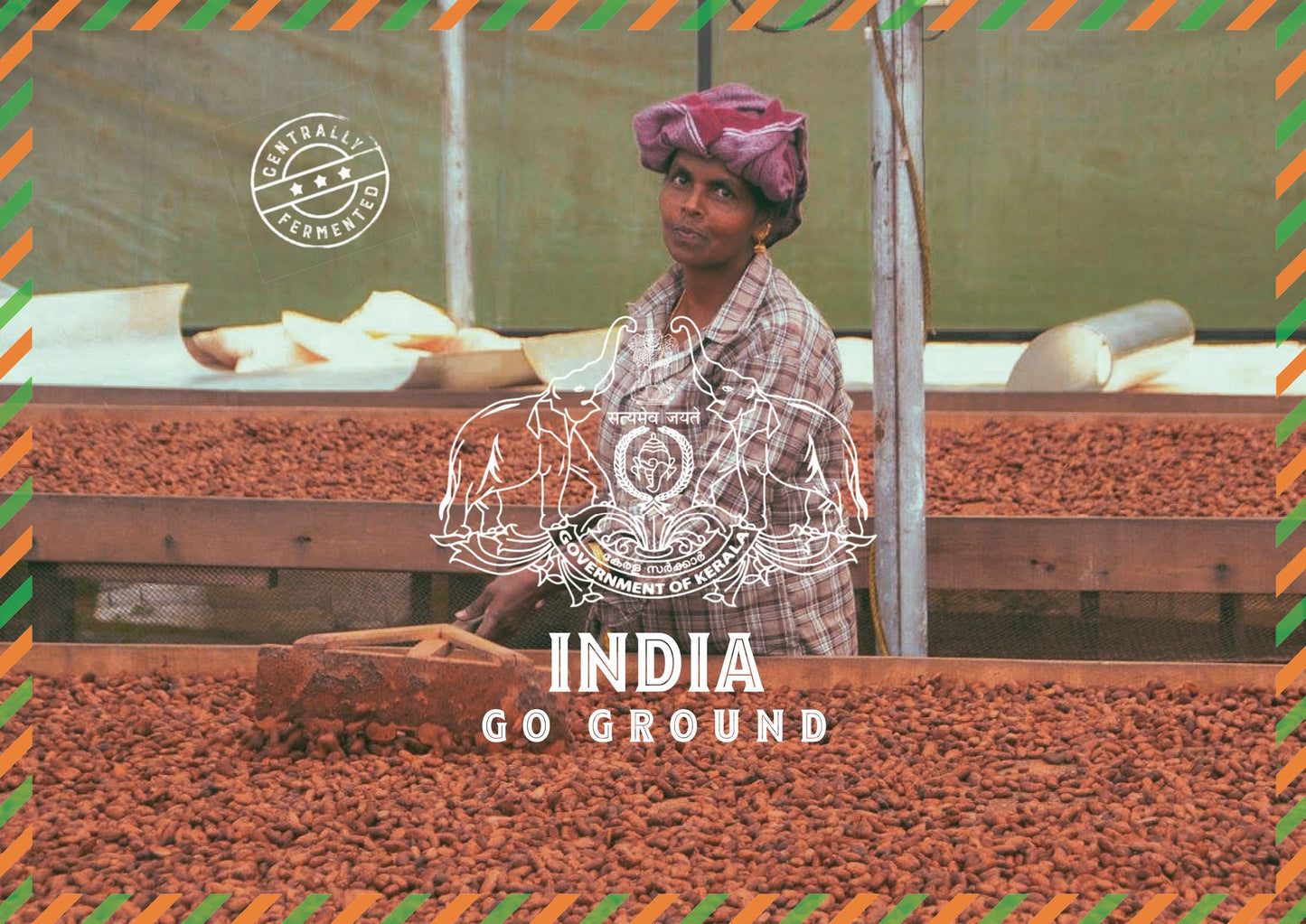 India GoGround Cacao en Granos de Cacao Orgánico 1kg 
